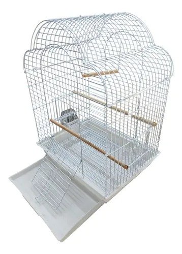 Jaula Trébol Aves Pájaros Catas Canarios 47x36x65cm 81706 - Imagen 2