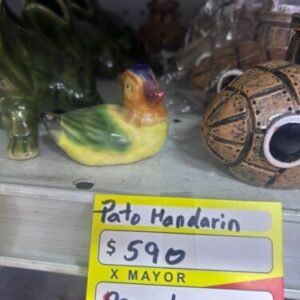 Pato mandarin de porcelana Adorno