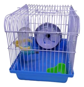 Jaula Transporte Pequeña Celeste Hamster Raton Jerbo 40204