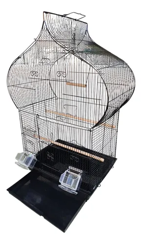 Jaula Iglesia Aves Pájaros Catas Canarios 87x58x36cm 81704 - Imagen 2
