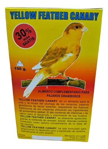 Alimento Calcio Vitaminas Canarios Amarillo 150gr