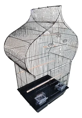 Jaula Iglesia Aves Pájaros Catas Canarios 87x58x36cm 81704 - Imagen 3